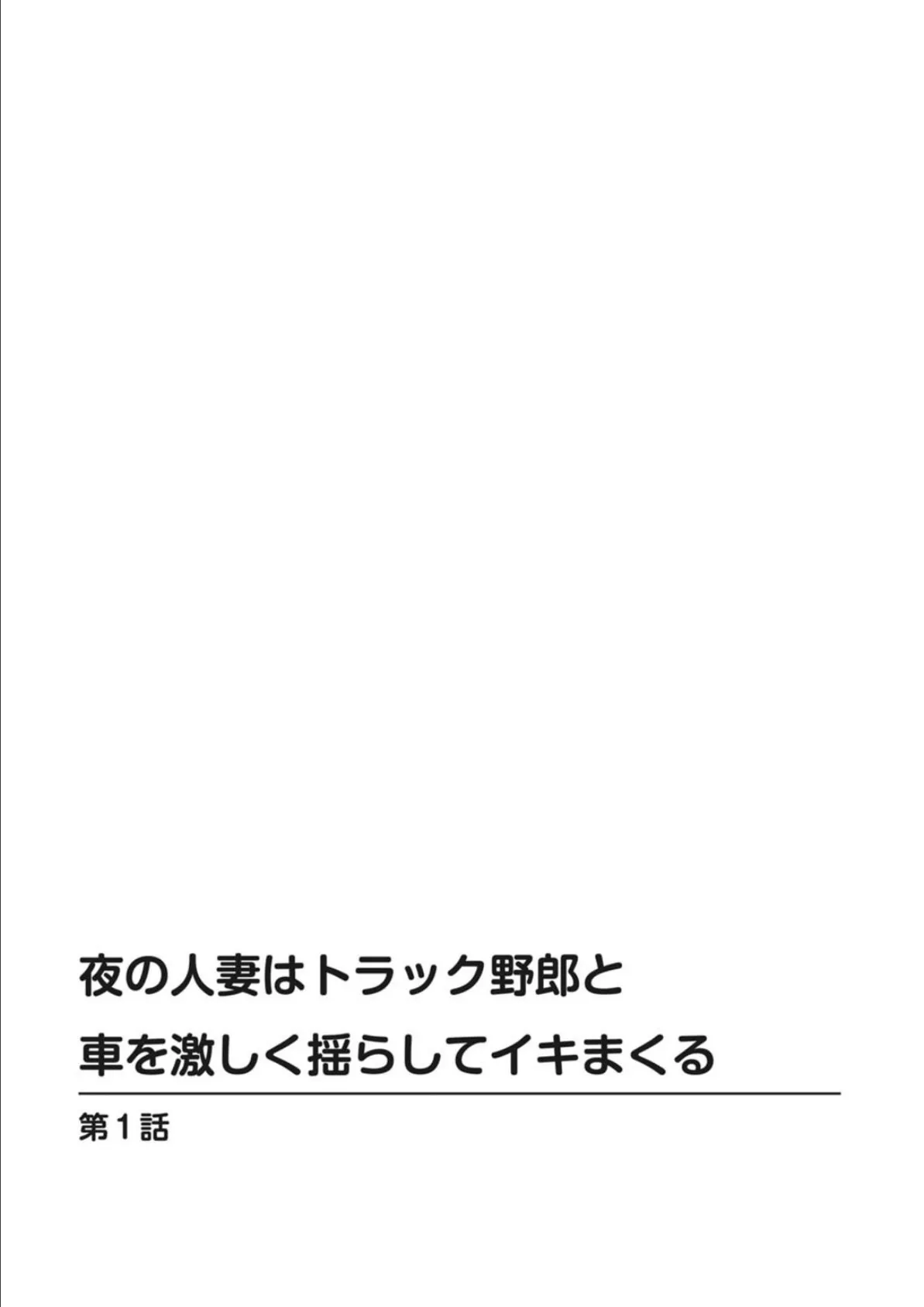 夜の人妻はトラック野郎と車を激しく揺らしてイキまくる 2ページ