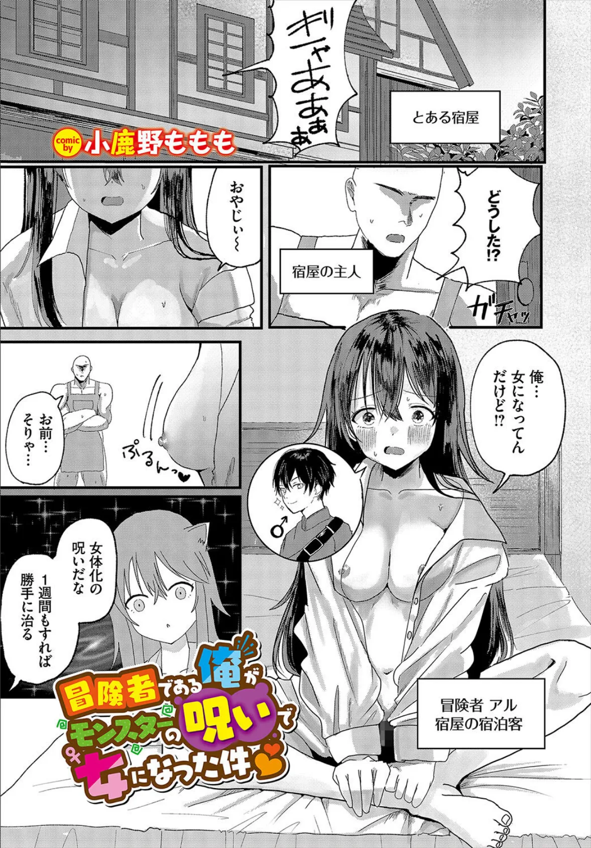 冒険者である俺がモンスターの呪いで女になった件