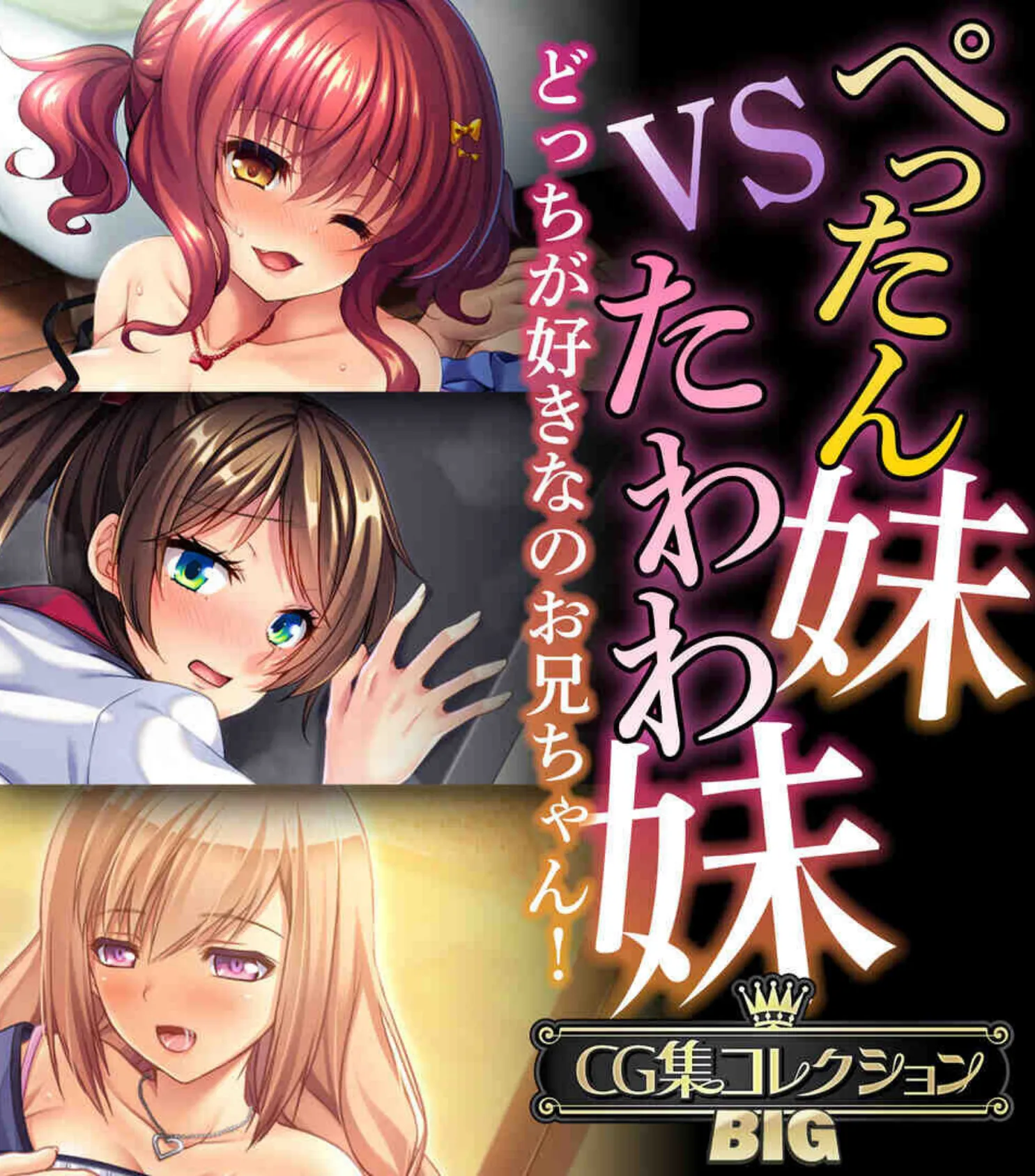 ぺったん妹VSたわわ妹〜どっちが好きなのお兄ちゃん！〜【CG集コレクションBIG】 1ページ