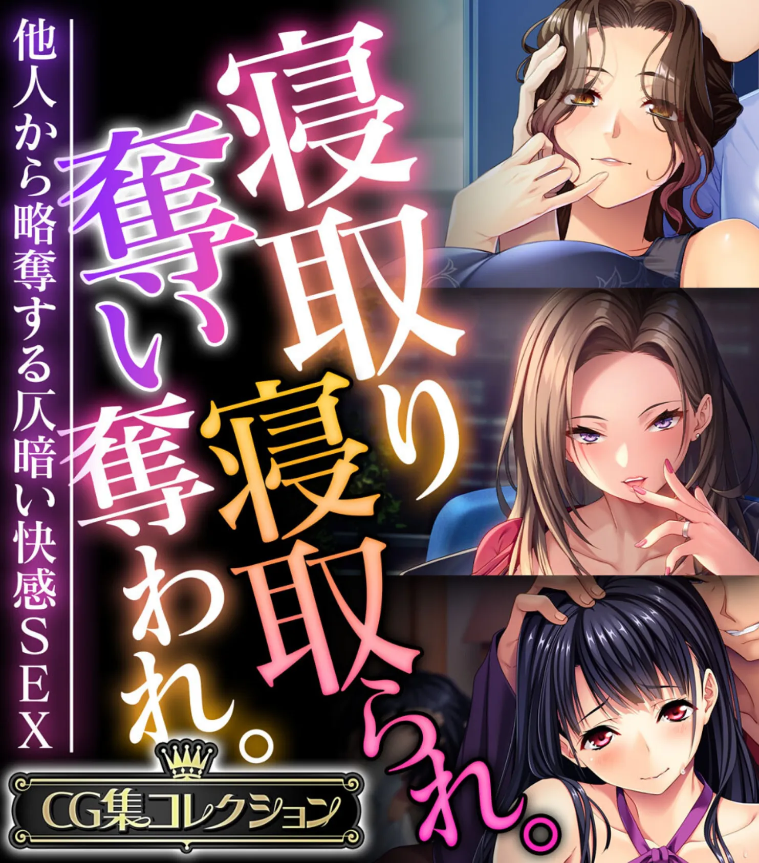 寝取り寝取られ。奪い奪われ。〜他人から略奪する仄暗い快感SEX〜【CG集コレクション】 1ページ